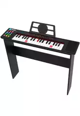 Idance Piano numérique G-600L avec 37 touches lumineuses et support en bois