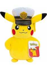 Peluche Pokémon Pikachu Capitaine 25 cm