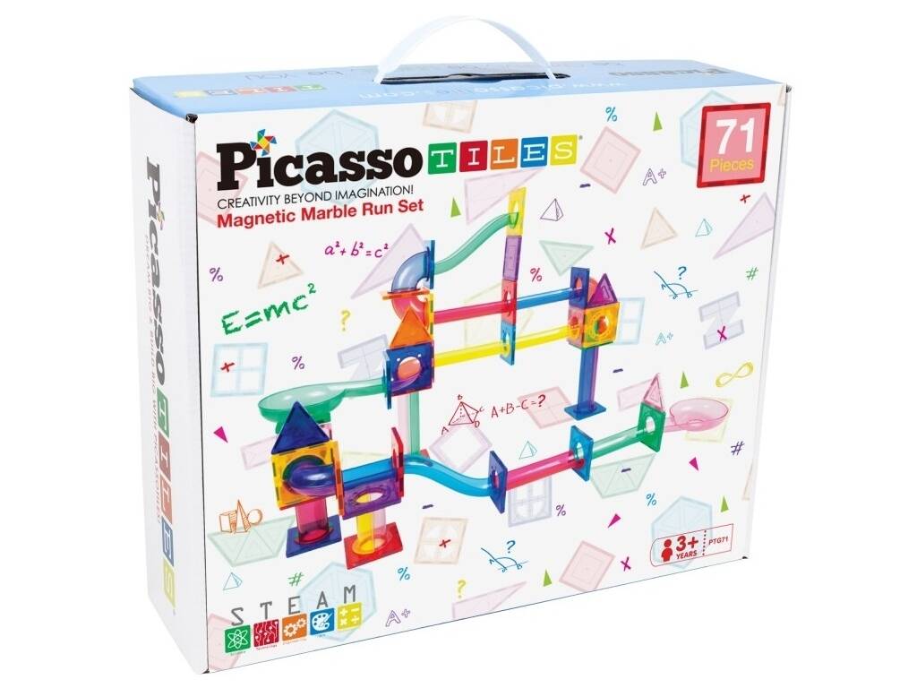 Picasso Tiles Circuit magnétique à billes Pack de 71 pièces