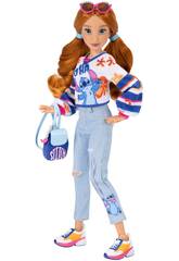 imagen Disney Ily 4Ever Poupée Stitch Inspired de 29 cm avec 2 tenues de cow-boy