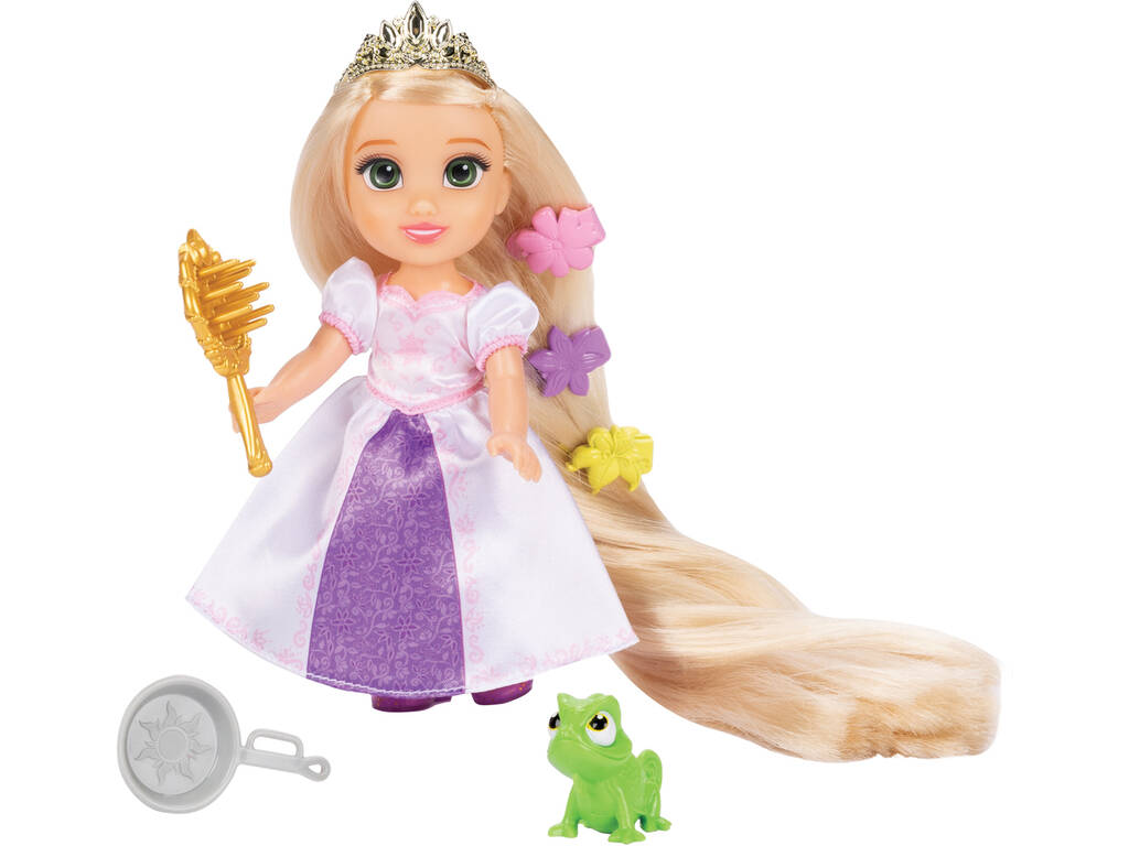 Poupée Disney Princess Raiponce de 15 cm avec Pascal et accessoires