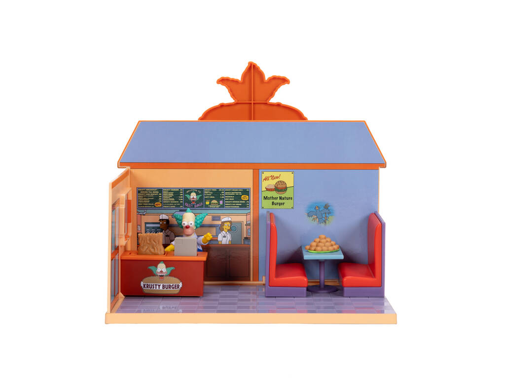 The Simpsons Diorama Krusty Burger con Figura Krusty