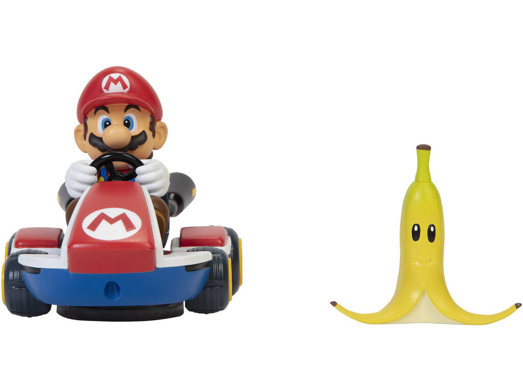 Mariokart Véhicule Mario Kart Megagiros de 12 cm avec accessoire
