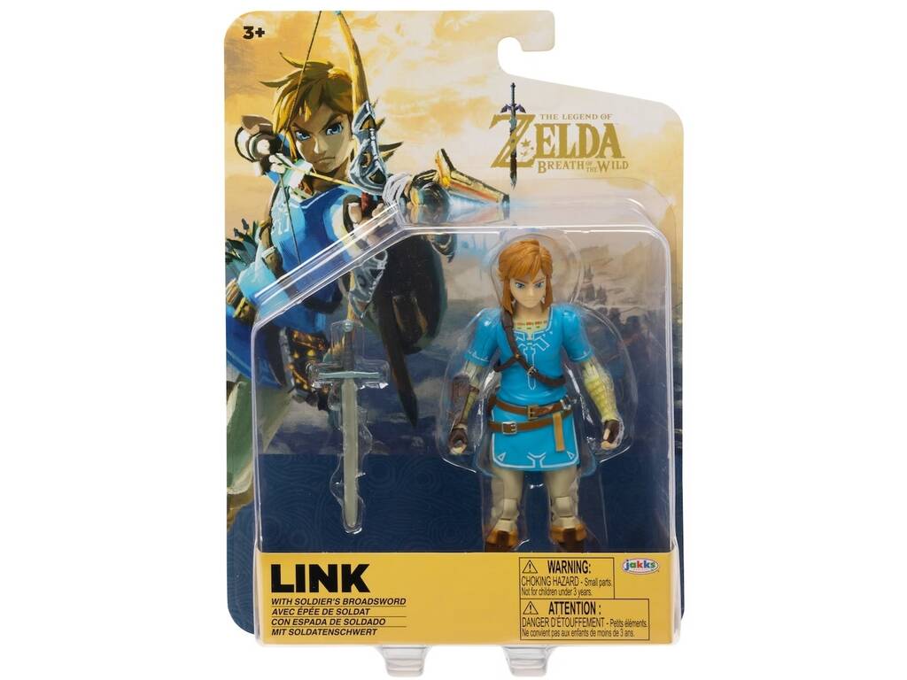 La légende de Zelda Figurine Link de 12 cm avec bouclier et épée