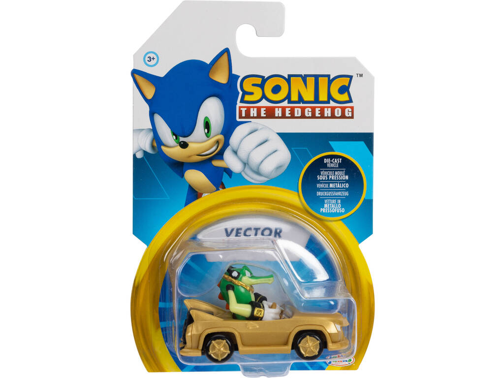 Sonic The Hedgehog Véhicule métallique Vector de 6 cm