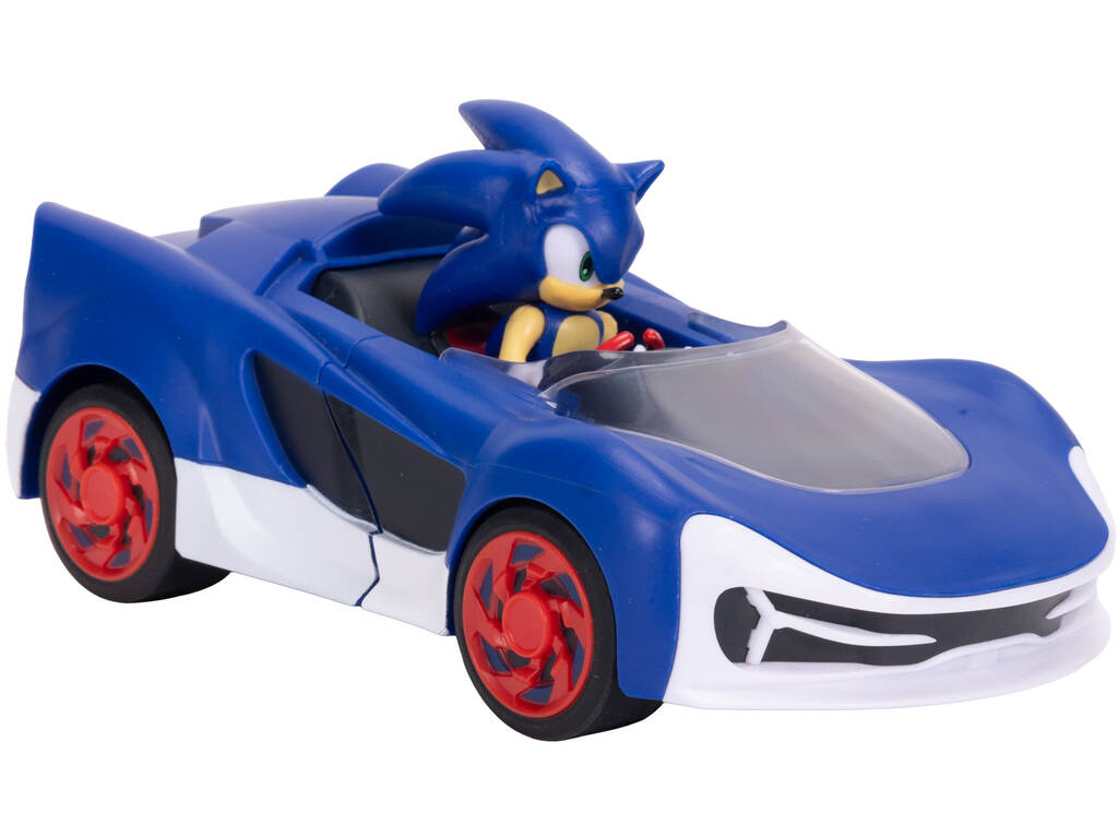 Sonic The Hedgehog Figura Sonic con Vehículo Speed Star Lighting de 16 cm
