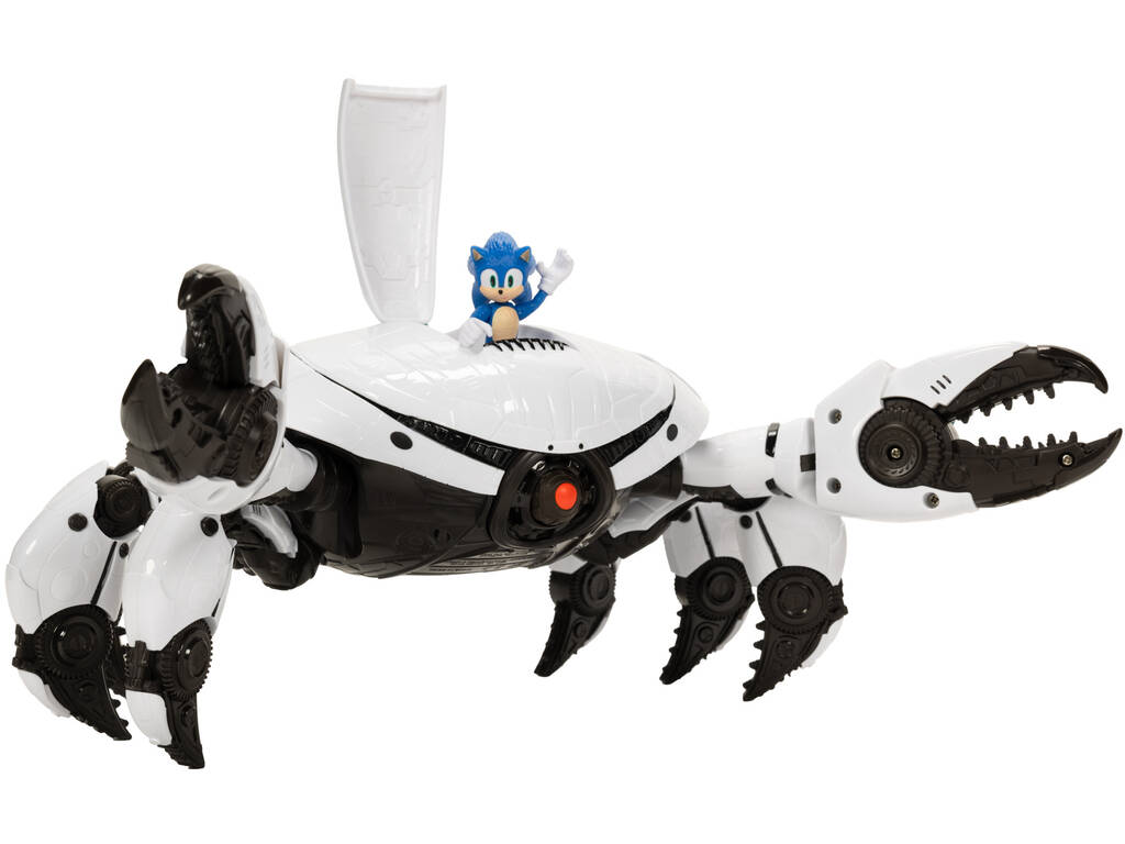 Sonic The Hedgehog 3 Figura Sonic de 6 cm con Cangrejo Mecha de 30 cm