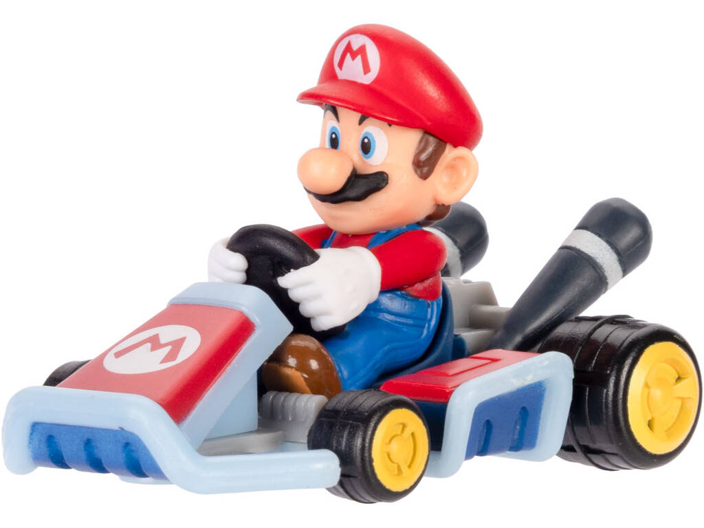 Mariokart Veículo Kart Padrão de 6 cm com Mario