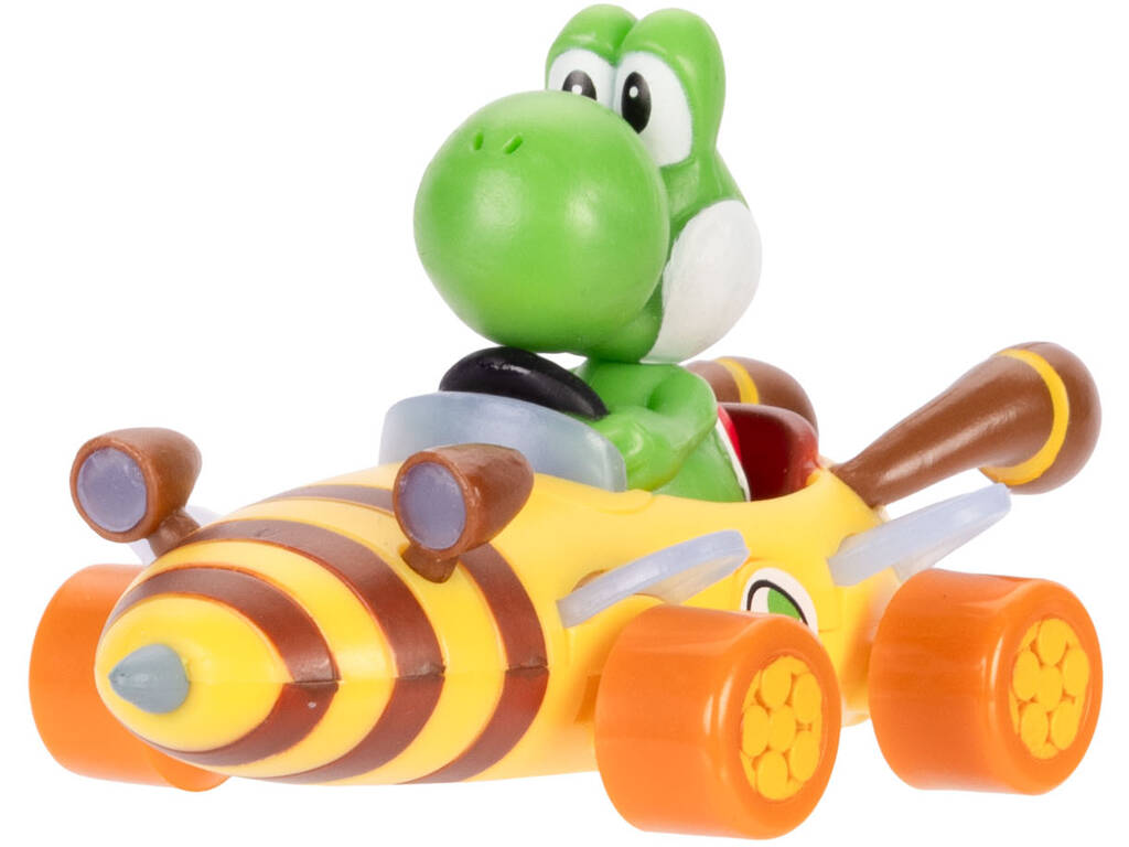 Mariokart Veículo Abejo Móvel de 7,5 cm com Yoshi