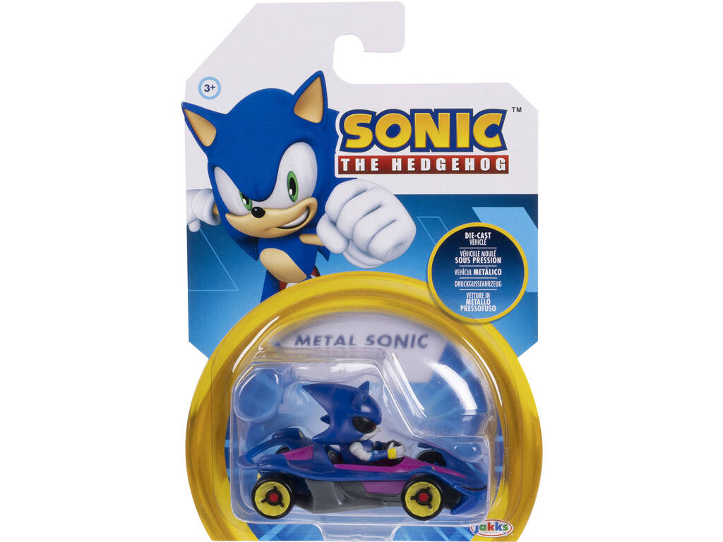 Sonic The Hedgehog Véhicule métallique Metal Sonic de 6 cm