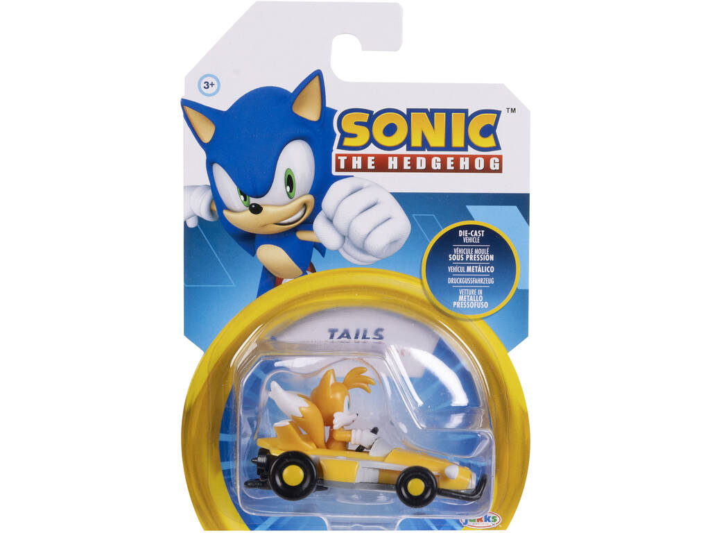 Sonic The Hedgehog Véhicule métallique Tails de 6 cm
