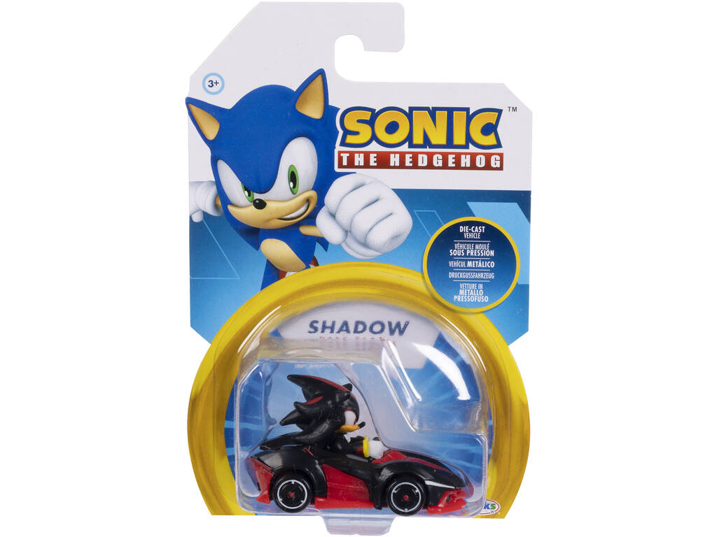 Sonic The Hedgehog Véhicule métallique Shadow de 6 cm
