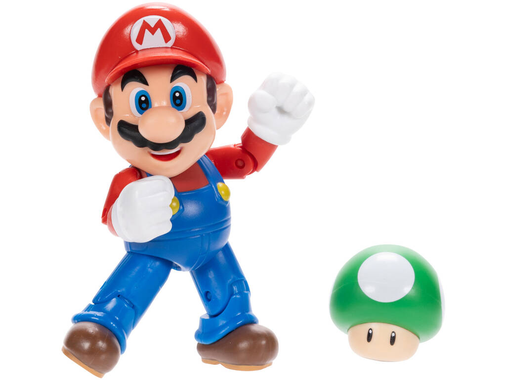Super Mario Figura de Ação de 10 cm com Acessório