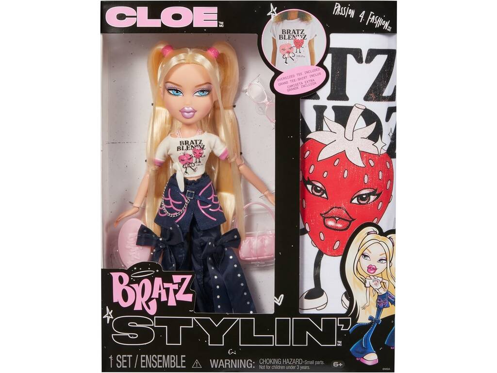 Bratz Stylin’ Muñeca Cloe con Camiseta para Ti