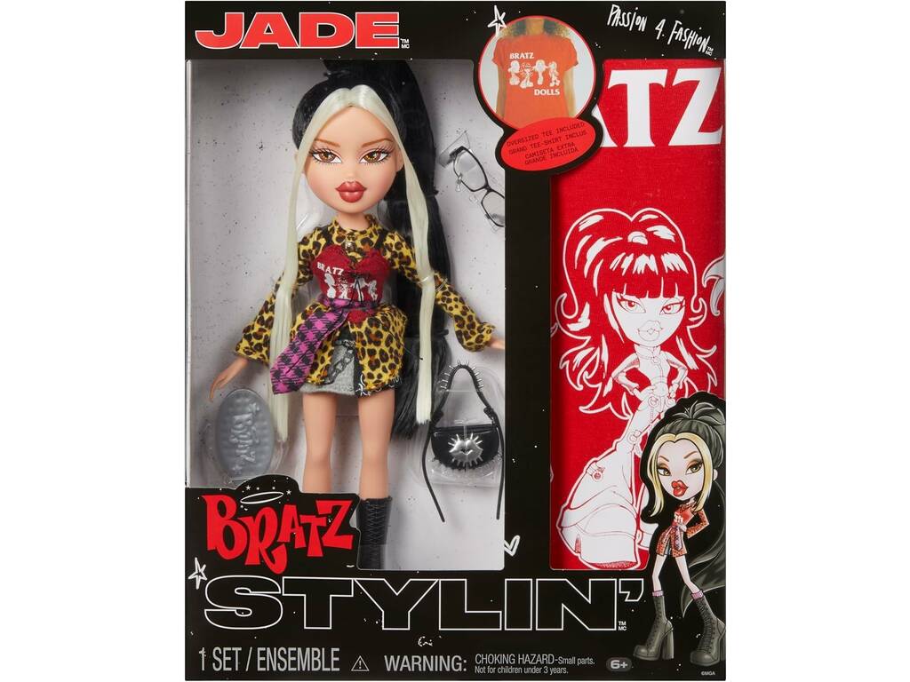 Bratz Stylin' Poupée Jade avec T-shirt pour toi