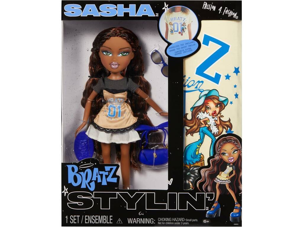 Bratz Stylin' Poupée Sasha avec T-shirt pour toi