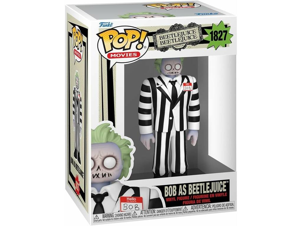Funko Pop Movies Beetlejuece 2 Figurine Bob avec Beetlejuice