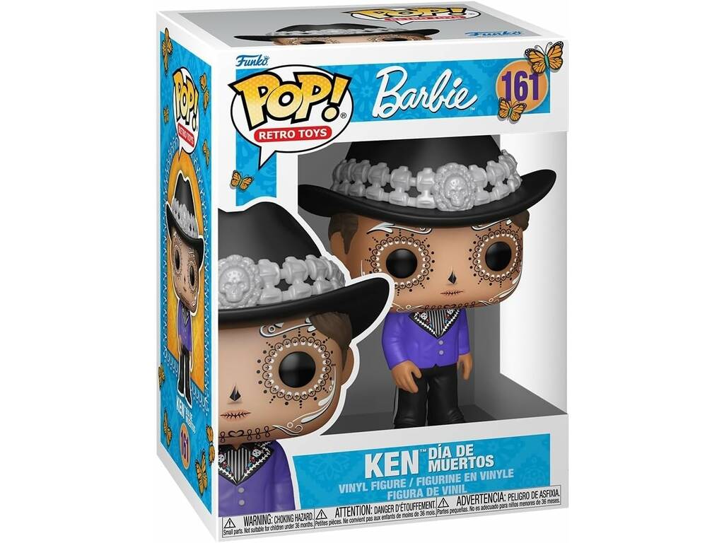 Funko Pop Retro Toys Barbie Figura Ken Día de Muertos