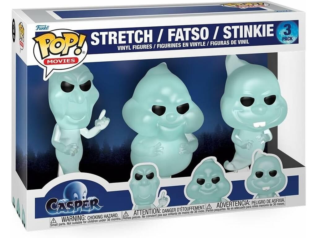 Funko Pop Movies Casper Pack 3 figurines Tufo, Látigo et Gordi