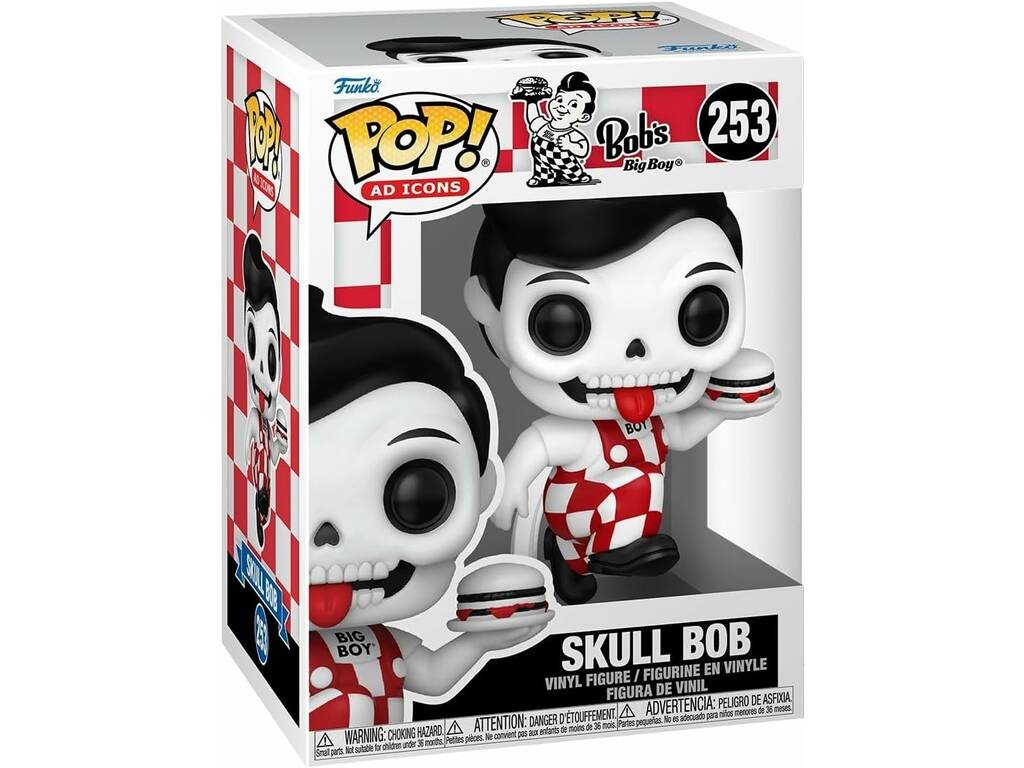 Funko Pop Ad Icons Bob’s Big Boy Figurine Skull Bob