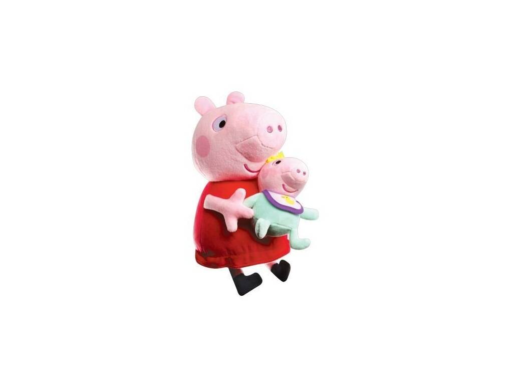 Peppa Pig Peluche Peppa con Evie de 25 cm