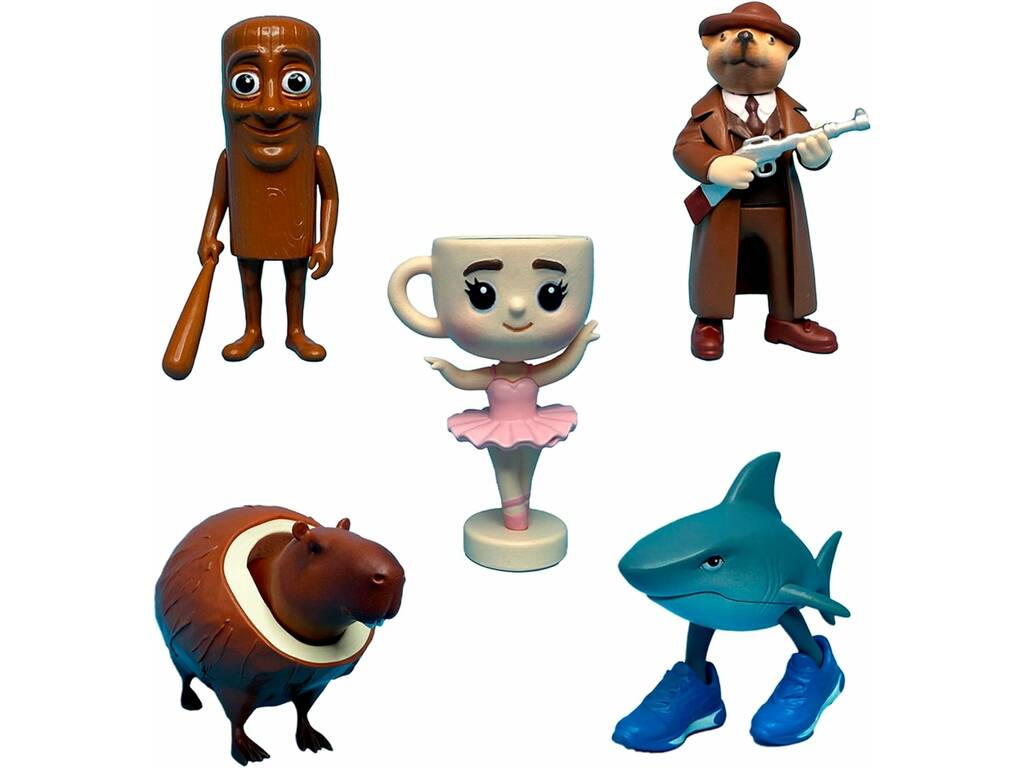 Italian Brainrot Pack 5 Figuras Coleccionables de 5 cm