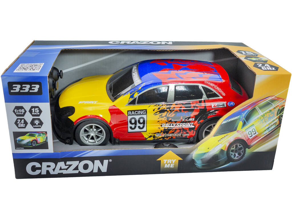 Voiture radiocommandée Crazon 333 1:16 avec éclairage