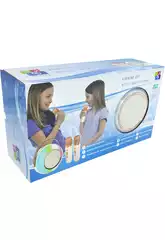 Ensemble karaoké avec haut-parleur lumineux et 2 microphones