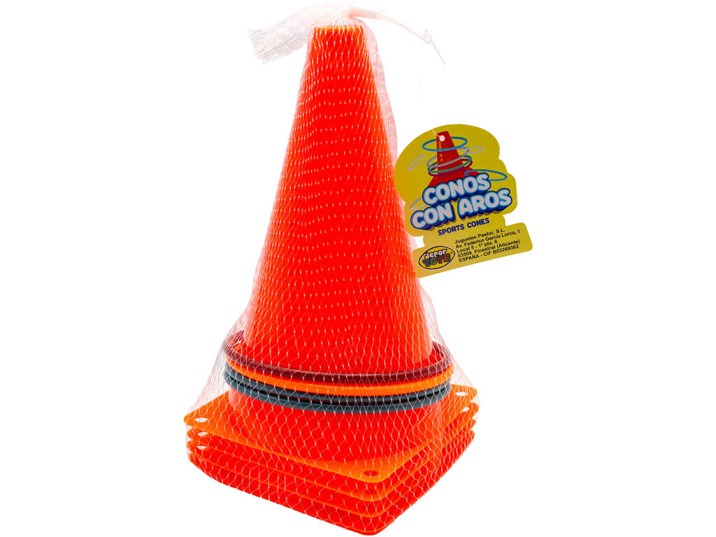 Lot de 4 cônes et 4 cerceaux
