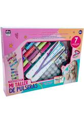 Mon atelier de bracelets avec métier à tisser et accessoires