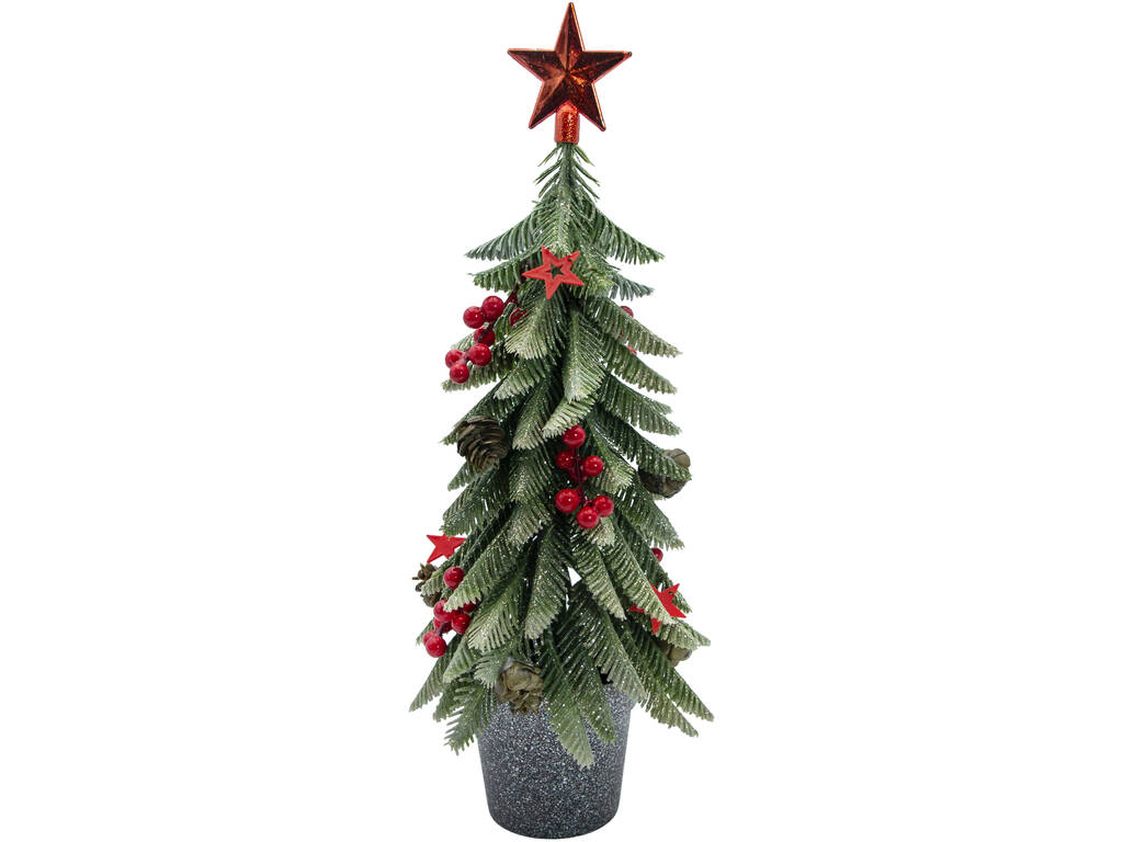 Décoration de Noël Arbre de Noël décoré de 38 cm