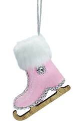 Décoration de Noël Patin à glace rose 11 x 11 x 5 cm