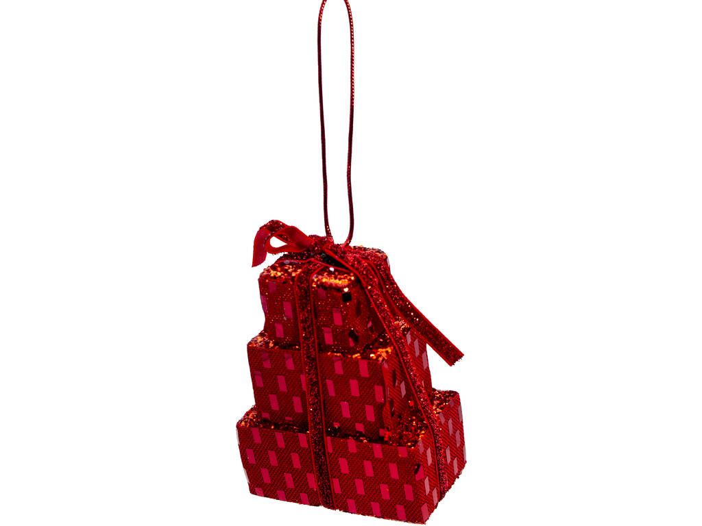 Décoration de Noël Boîtes-cadeaux rouges 10 x 8 cm