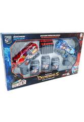 Duel de dragons Set 2 lanceurs avec 12 fléchettes et accessoires