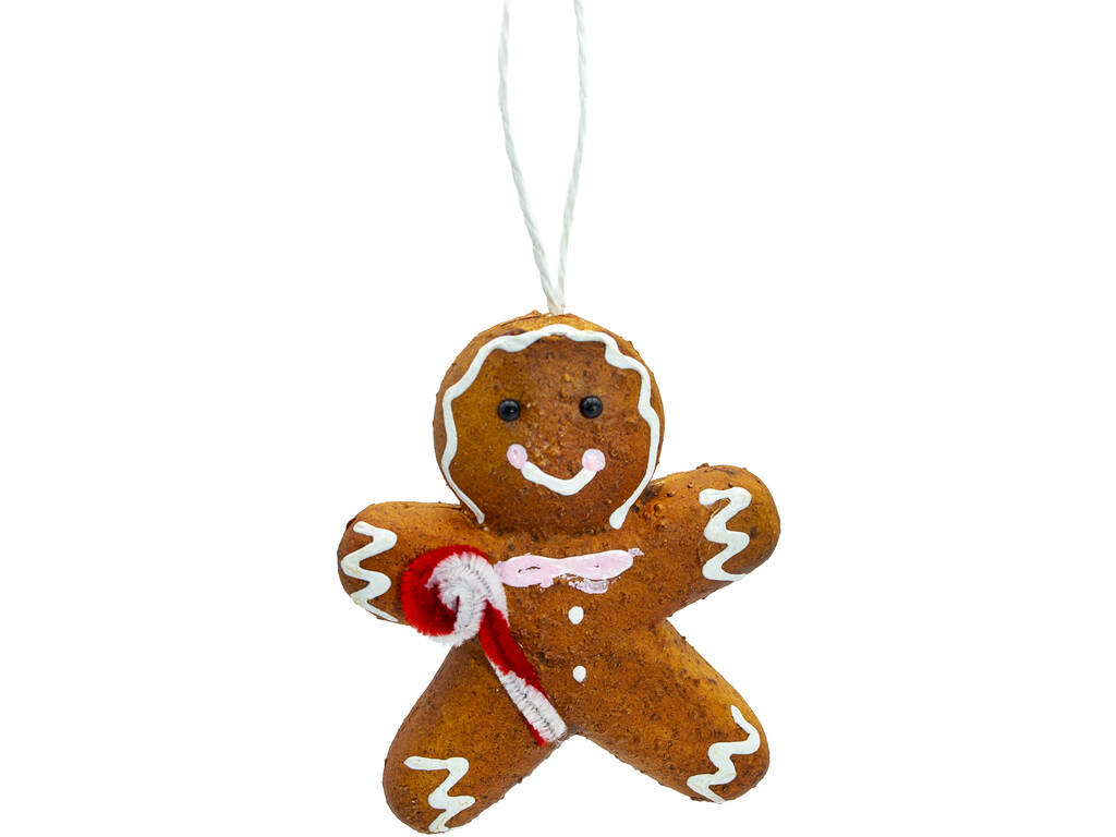 Décoration de Noël Bonhomme en pain d'épices 11 x 9 cm