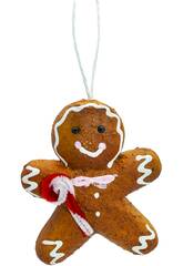 Enfeite Natalício Biscoito de Gengibre Boneco de 11x9 cm