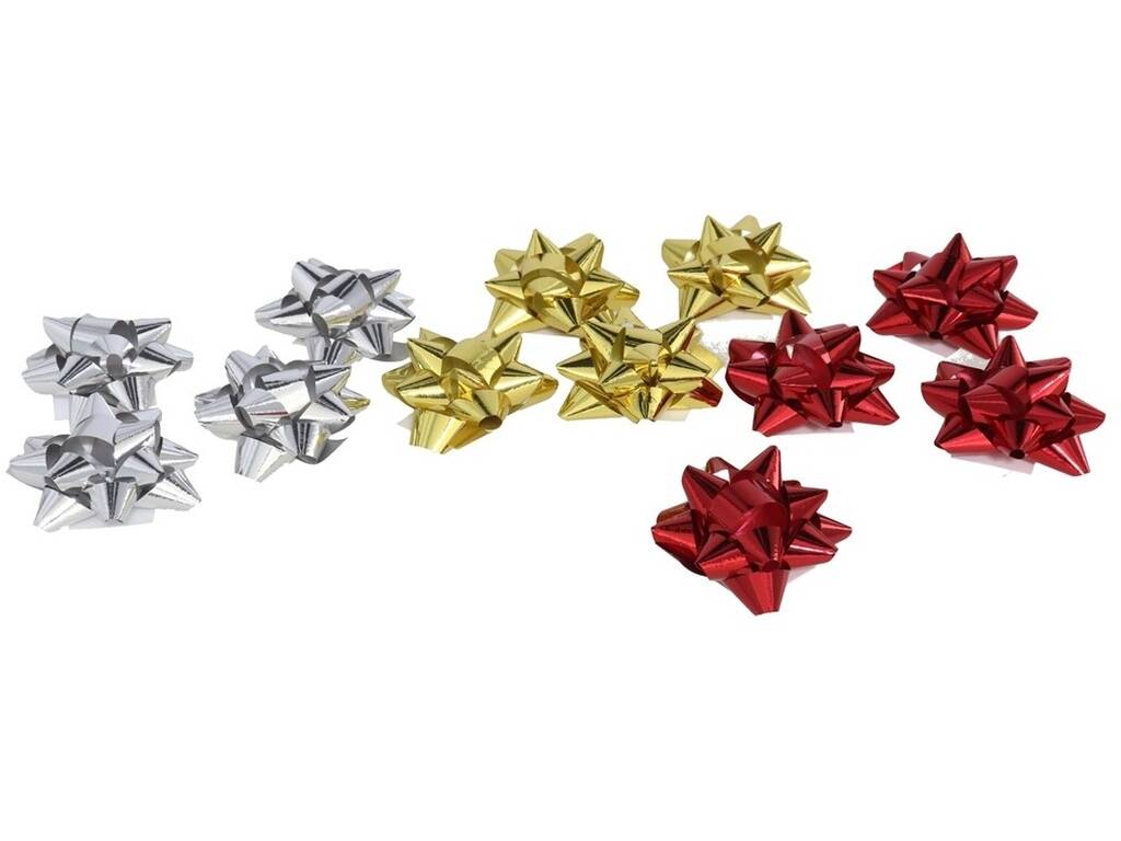Décoration de Noël Set de 12 pompons autocollants de 5,5 cm