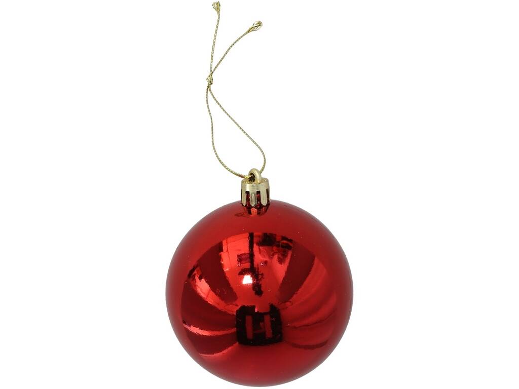 Décoration de Noël Boîte de 16 boules de Noël rouges de 5 cm