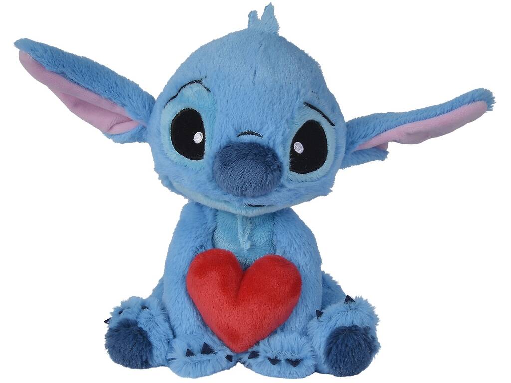Disney Stitch Peluche Stitch de 25 cm avec cœur
