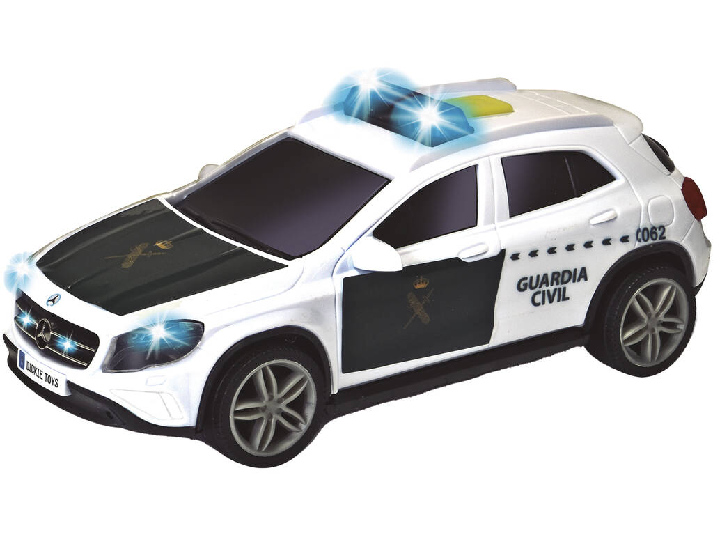 Dickie Toys Voiture Mercedes de la Garde civile de 15 cm avec lumière et sons
