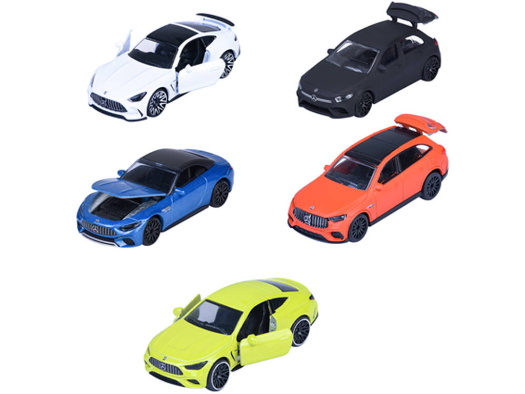Majorette Pack 5 Coches de Metal Mercedes AMG