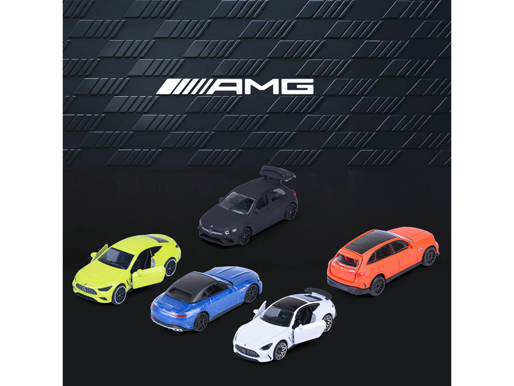 Majorette Pack 5 Coches de Metal Mercedes AMG