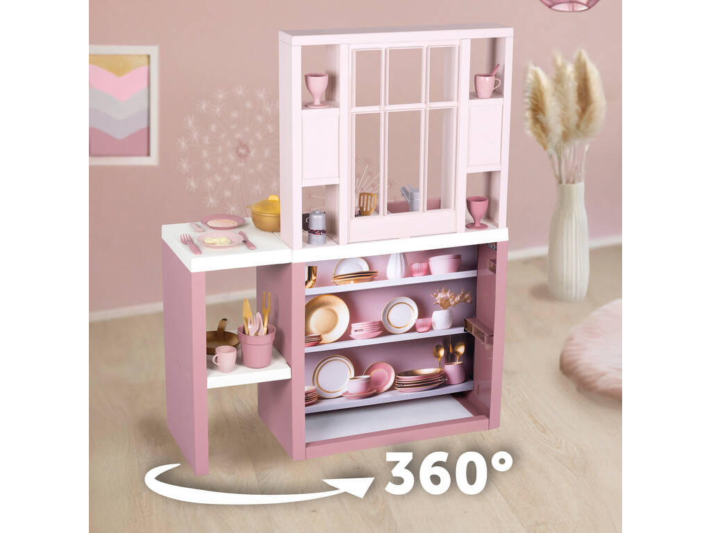 Cuisine Loft Rosa avec appareils électroménagers et 27 accessoires