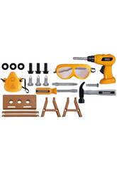 Ensemble d'outils de menuiserie avec accessoires