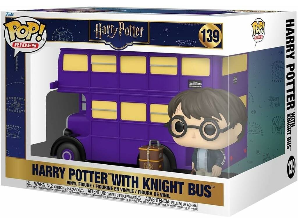 Funko Pop Rides Harry Potter Figura Harry Potter con Autobús Noctámbulo