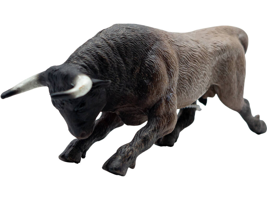 Figurine Taureau chargeant gris, 5 x 4 x 15 cm