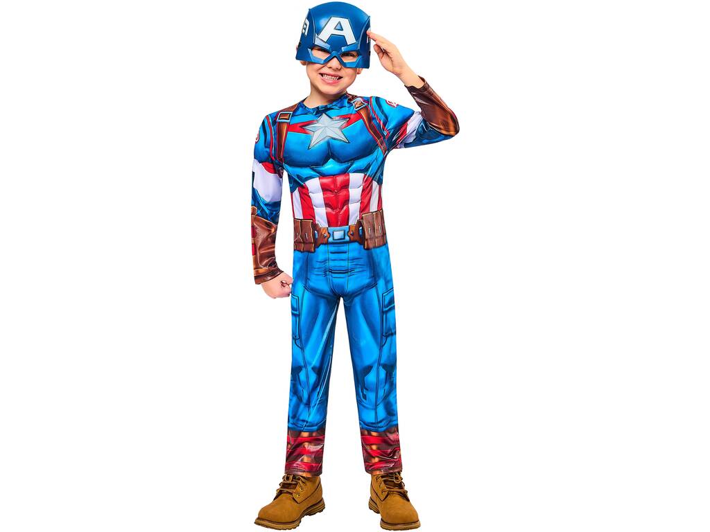 Déguisement enfant Marvel Avengers Captain America Black Line taille XXS