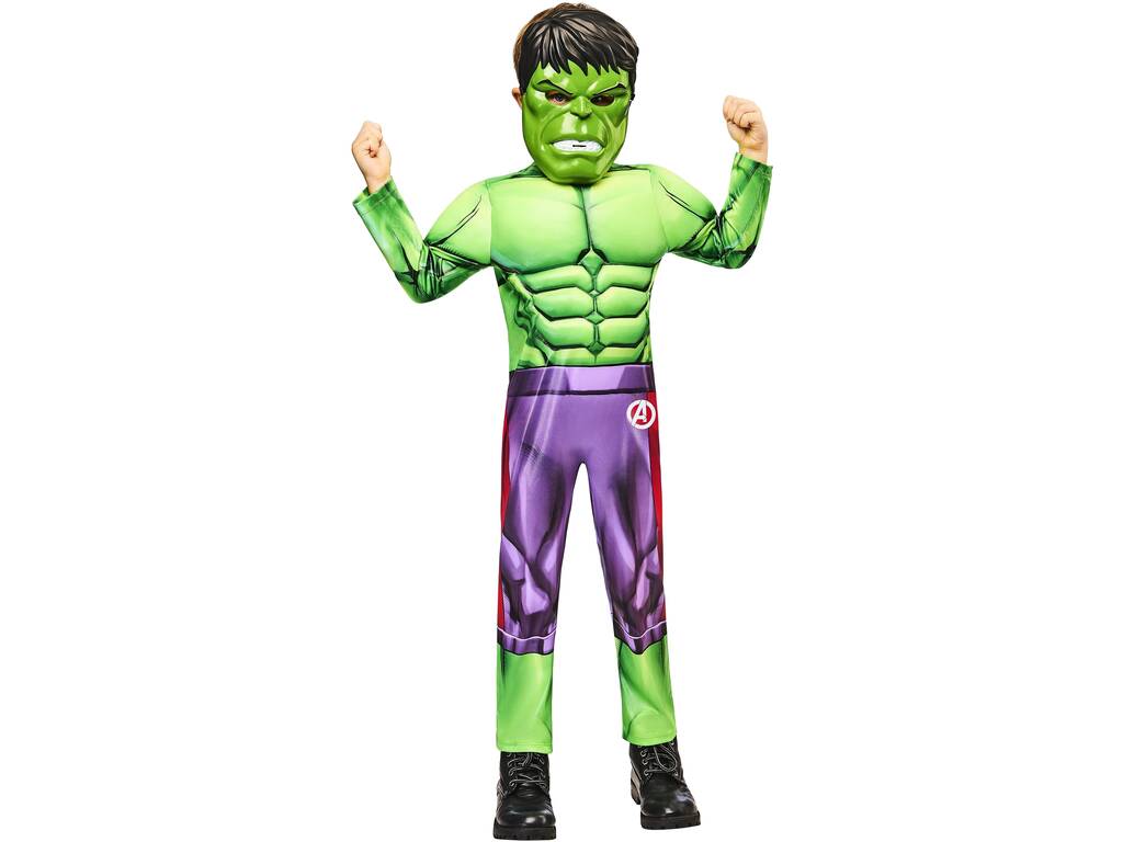 Déguisement enfant Marvel Hulk Black Line taille XS