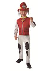 Disfraz Infantil Patrulla Canina Marshall Talla S con Sombrero