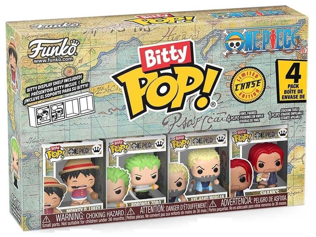 Funko Bitty Pop One Piece Pack 4 avec Luffy
